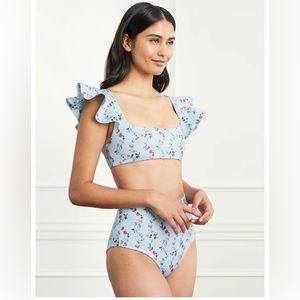 Hill house The Isla Swim Top pond floral